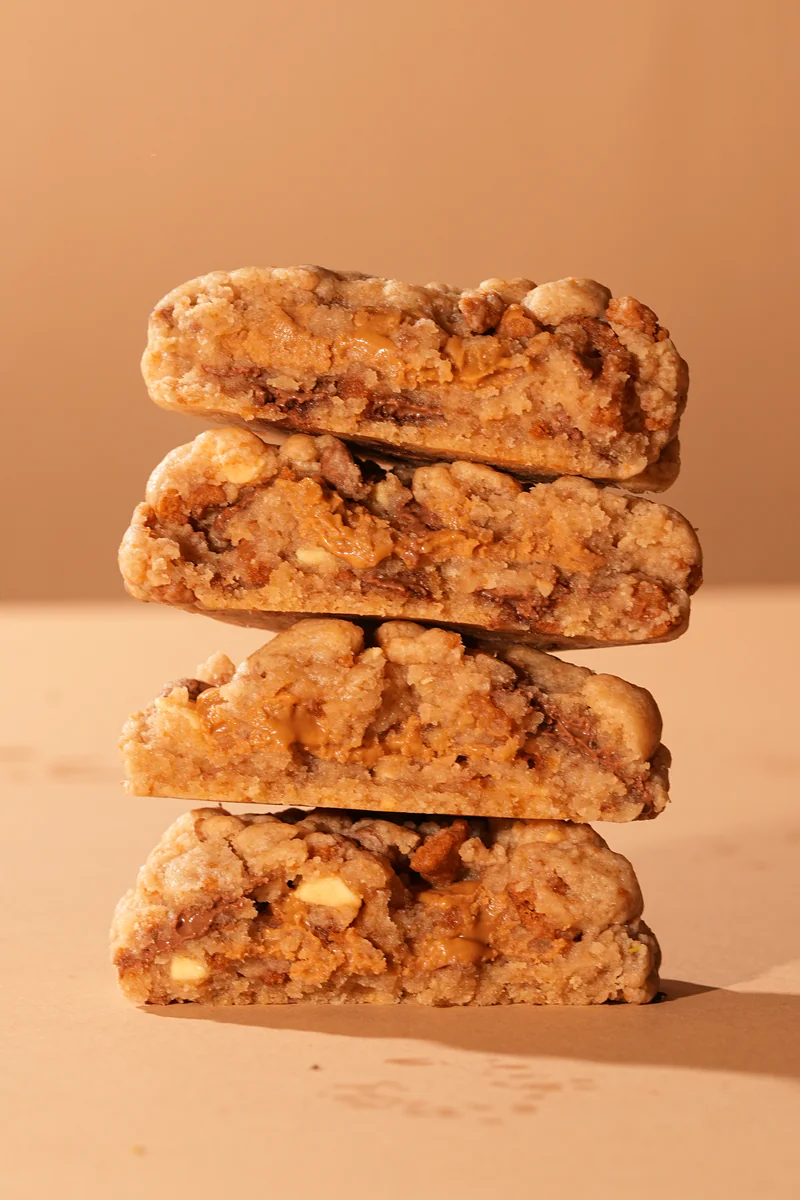 A stack of New York cookies