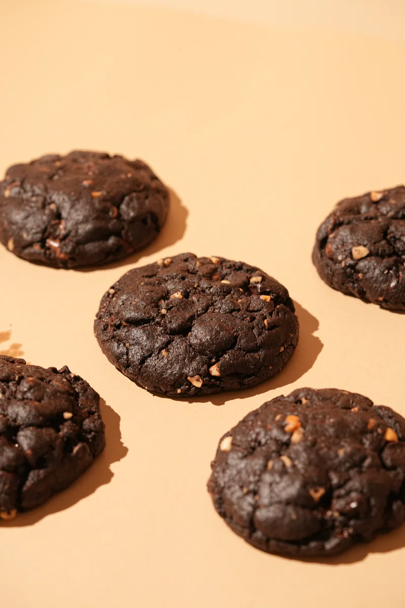 Dark chocolate cookies