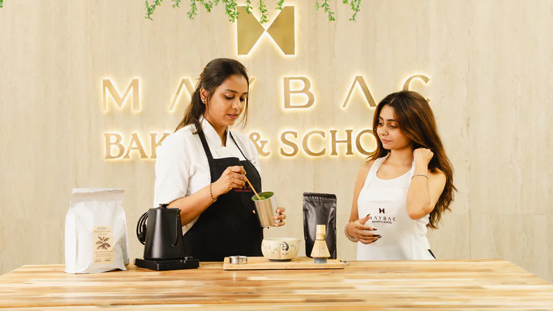 Rutu demonstrating to a student